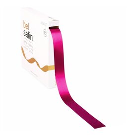Bel Satin Ruban 25mm - Azaléa
