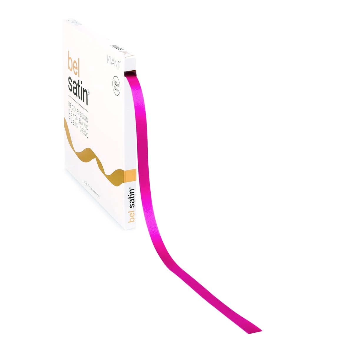 Bel Satin ribbon 10mm - Magenta