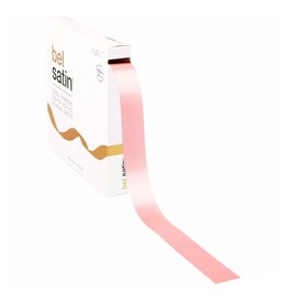 Bel Satin Ruban 25mm - Midi Rose