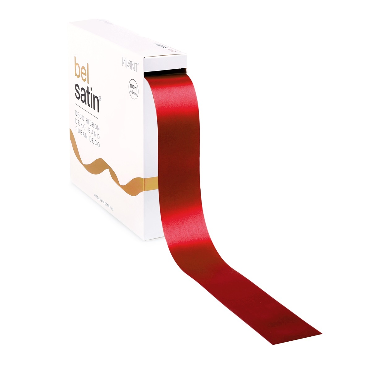 Bel Satin lint 40mm - Red