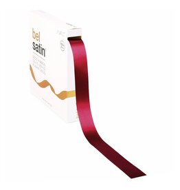 Bel Satin ruban 25mm - Warm Red