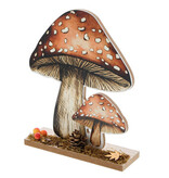 "Mushroom mix" 2 champignons décoratifs sur pied