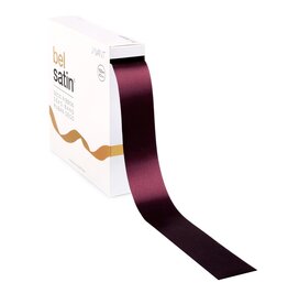 Bel Satin ruban 40mm - Bordeaux