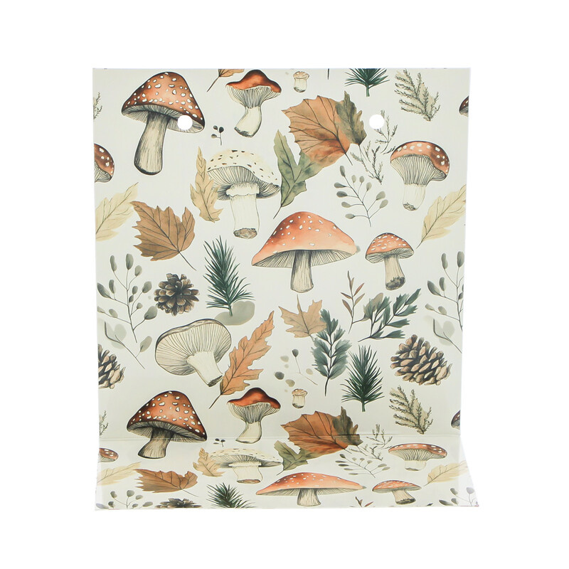 "Mushroom mix" J-cardboard for PET carrier bag (CEL45314)
