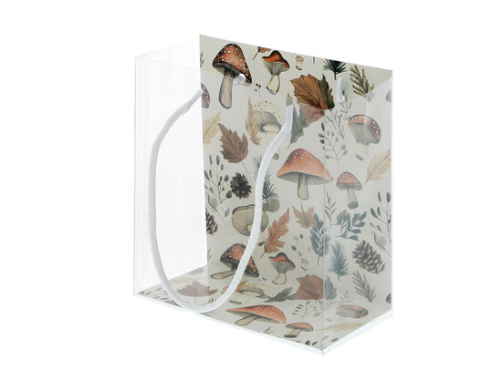 "Mushroom mix" J-cardboard for PET carrier bag (CEL45314)