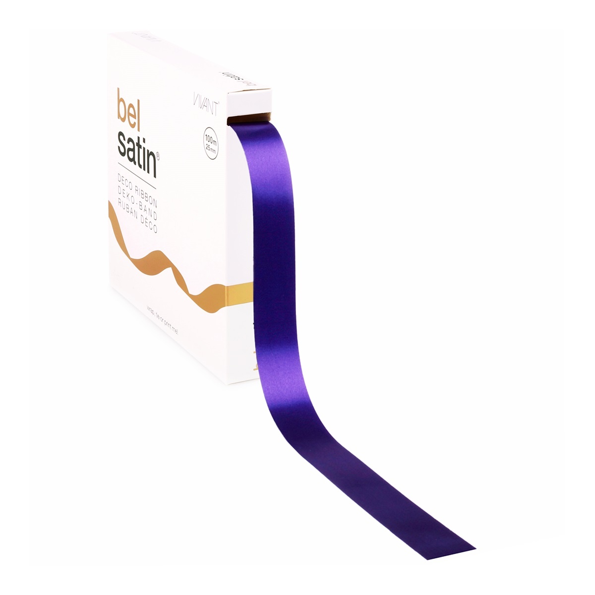 Bel Satin ruban 25mm - Purple