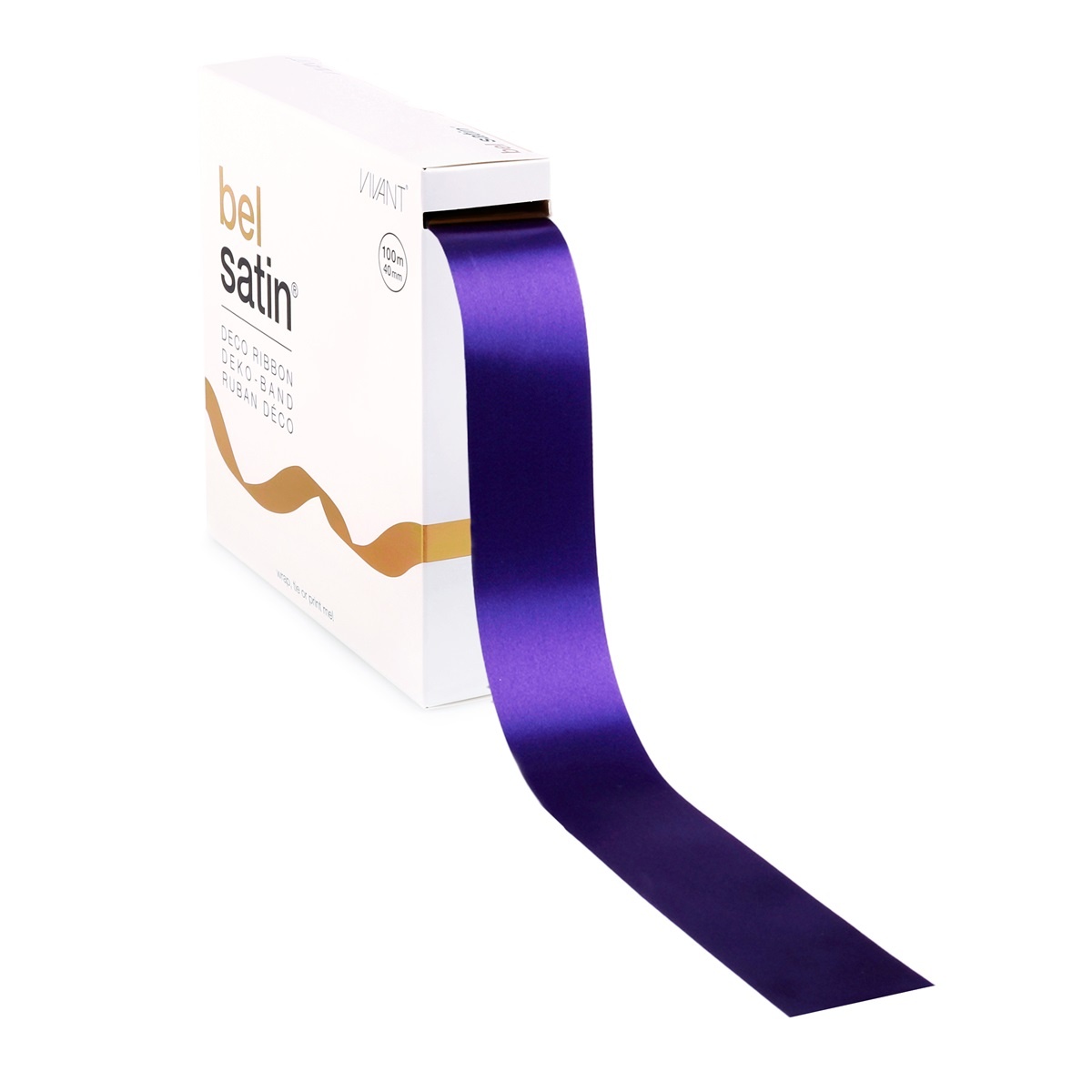 Bel Satin ruban 40mm - Purple
