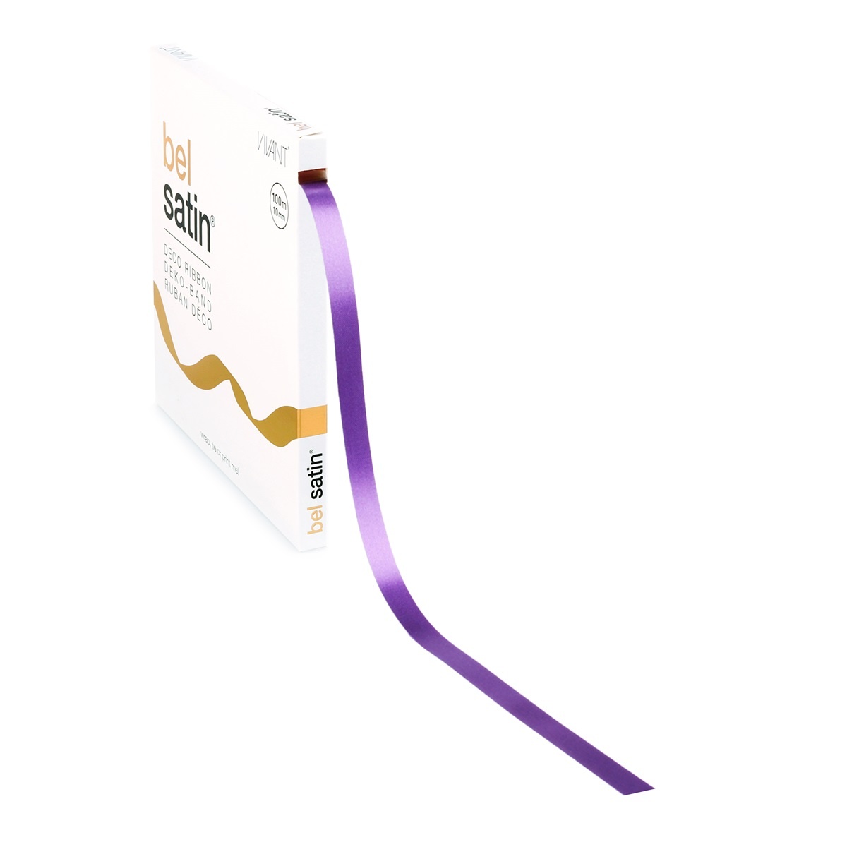 Bel Satin ruban 10mm - Lavendel