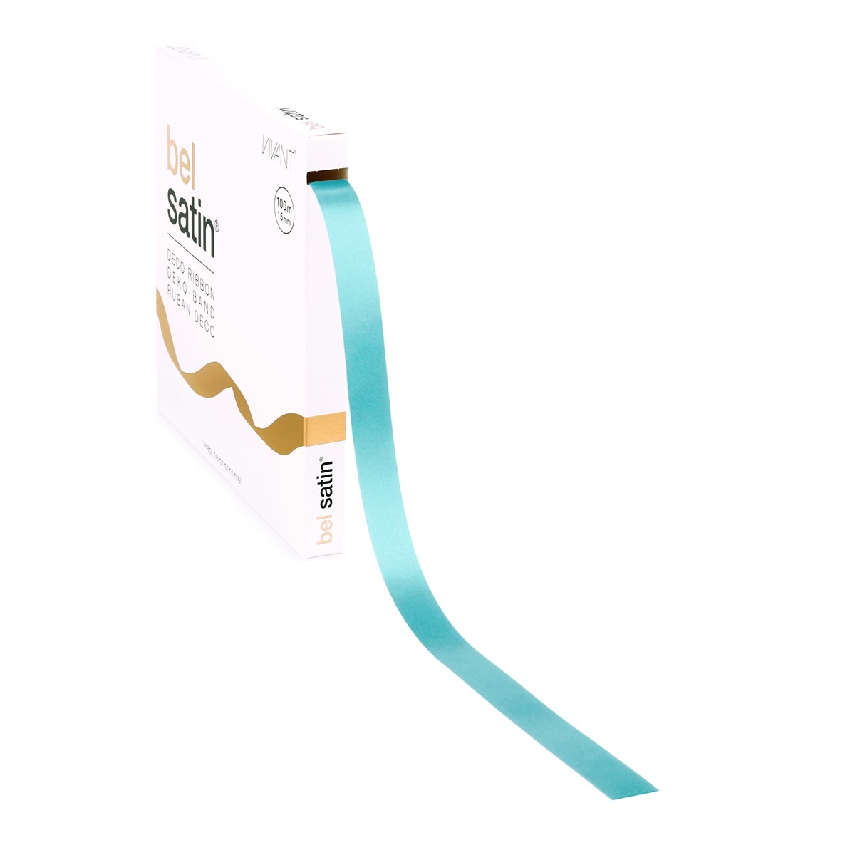 Bel Satin ruban 15mm - Light Blue