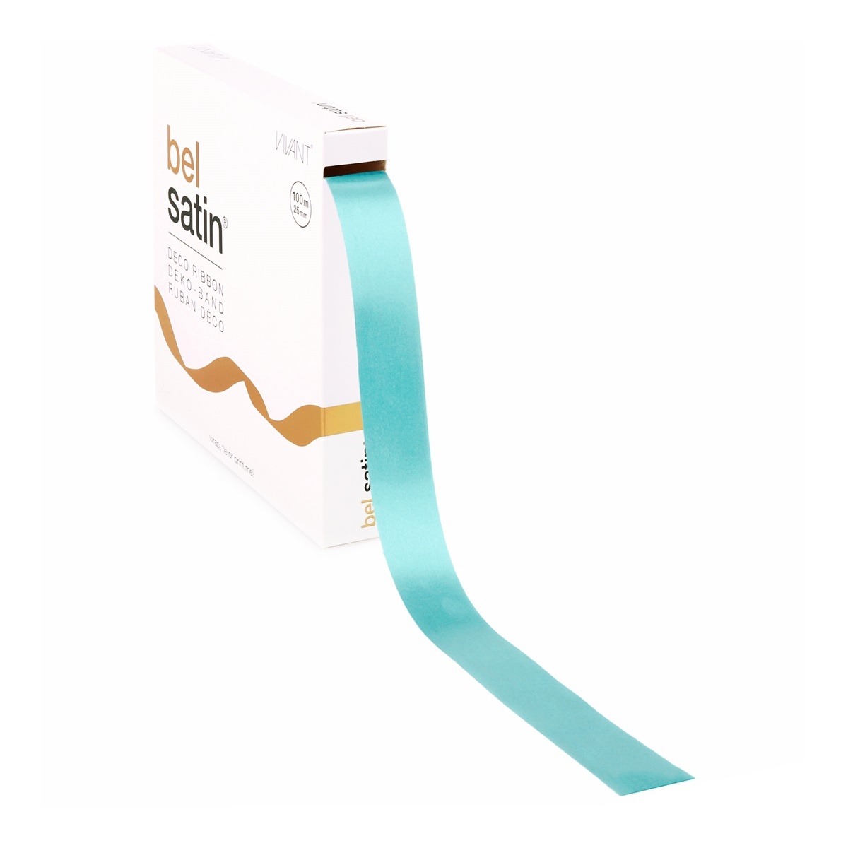 Bel Satin ruban 25mm - Light Blue