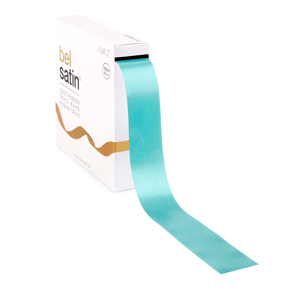 Bel Satin ruban 40mm - Light Blue