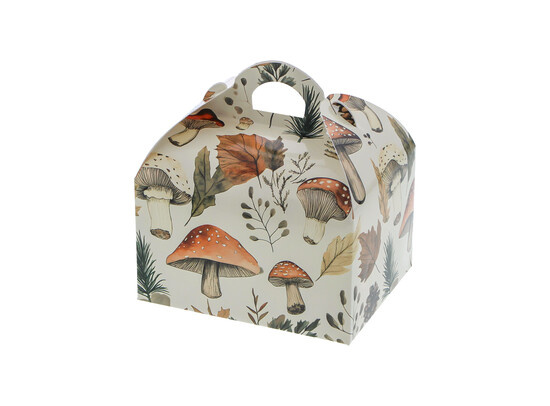 Sweets box with handle  "Musgroom mix" - 250 gr.