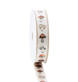 Satin ribbon "Mushroom mix"