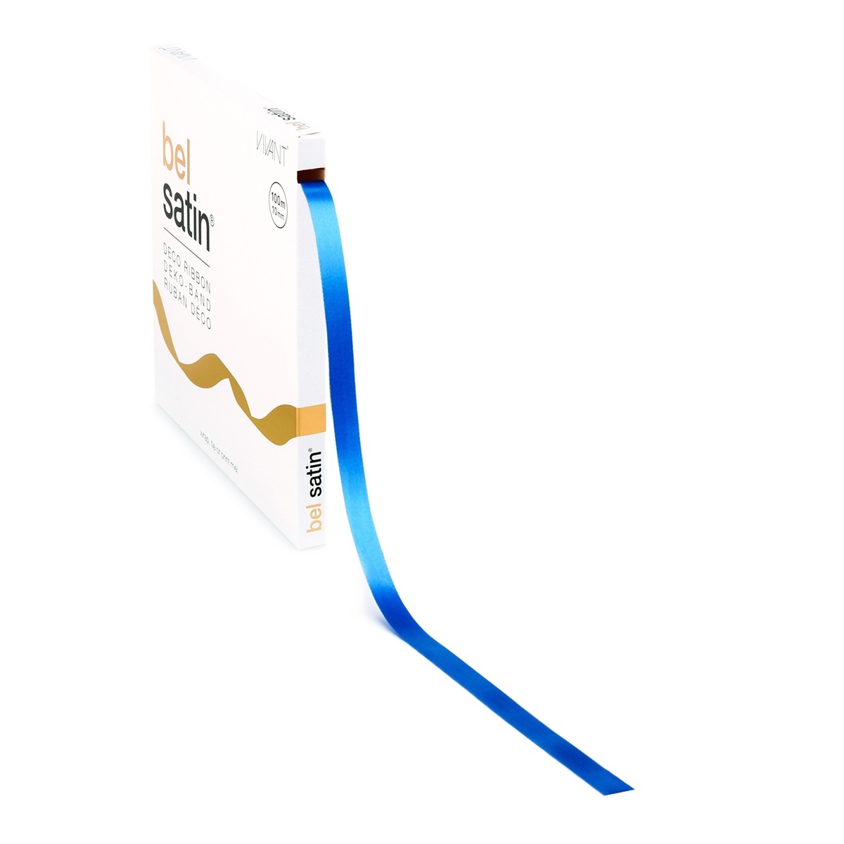 Bel Satin ruban 10mm - Blue