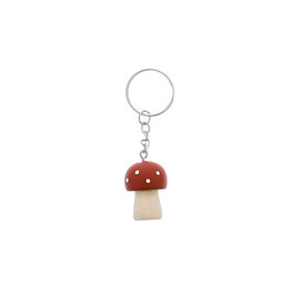 Mushroom "Champy" keychain terracotta