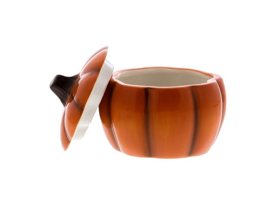 Pot en forme de citrouille avec couvercle