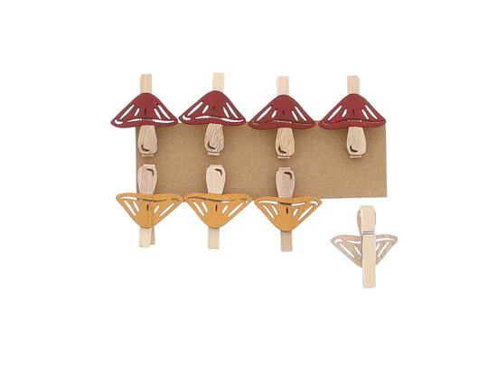 "Parasol" paddestoelen knijper  - 48 stuks