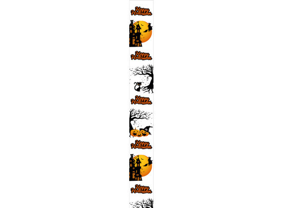 Banner Halloween "Scene" verticaal 25 x 245 cm