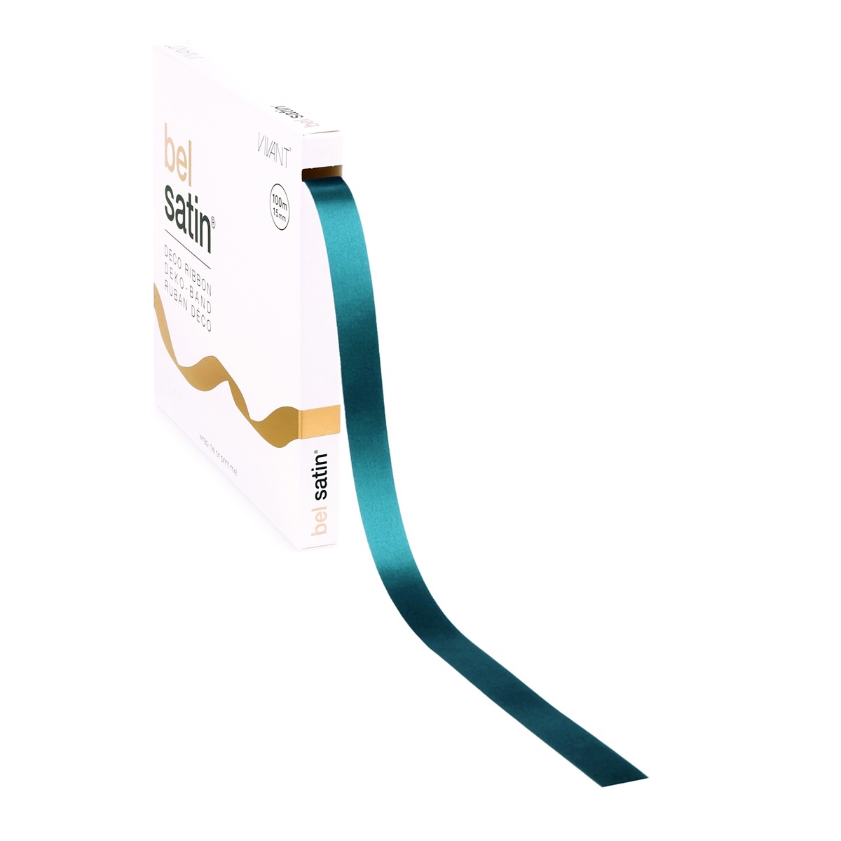 Bel Satin ruban 15mm - Sea Blue