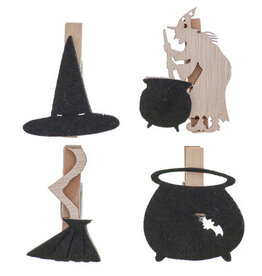 Clip mix de 4 figurines  pour Halloween