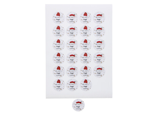 Sticker 4 cm "Sweets" wie zoet is .........