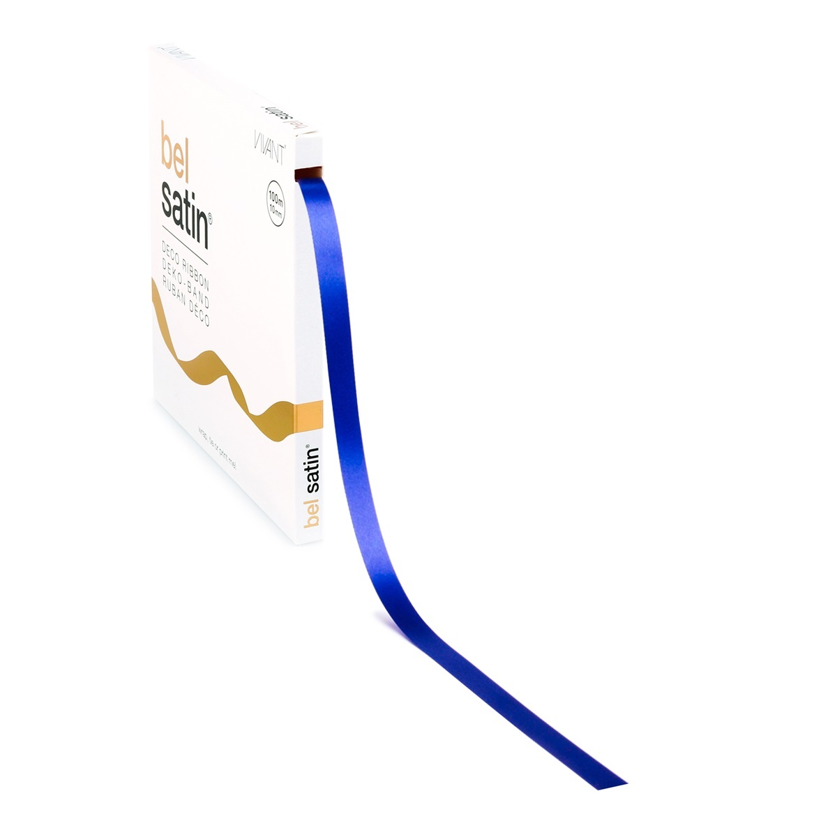 Bel Satin ruban 10mm - Royal Blue