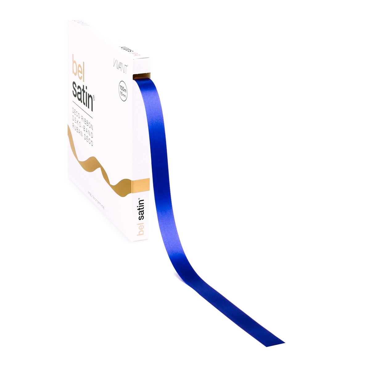 Bel Satin lint 15mm - Royal Blue