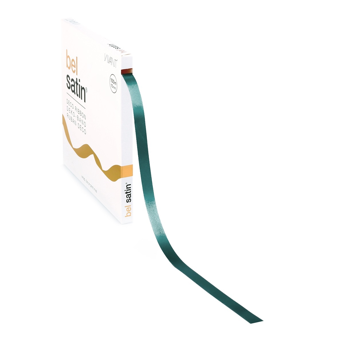 Bel Satin ruban 10mm - Petrol