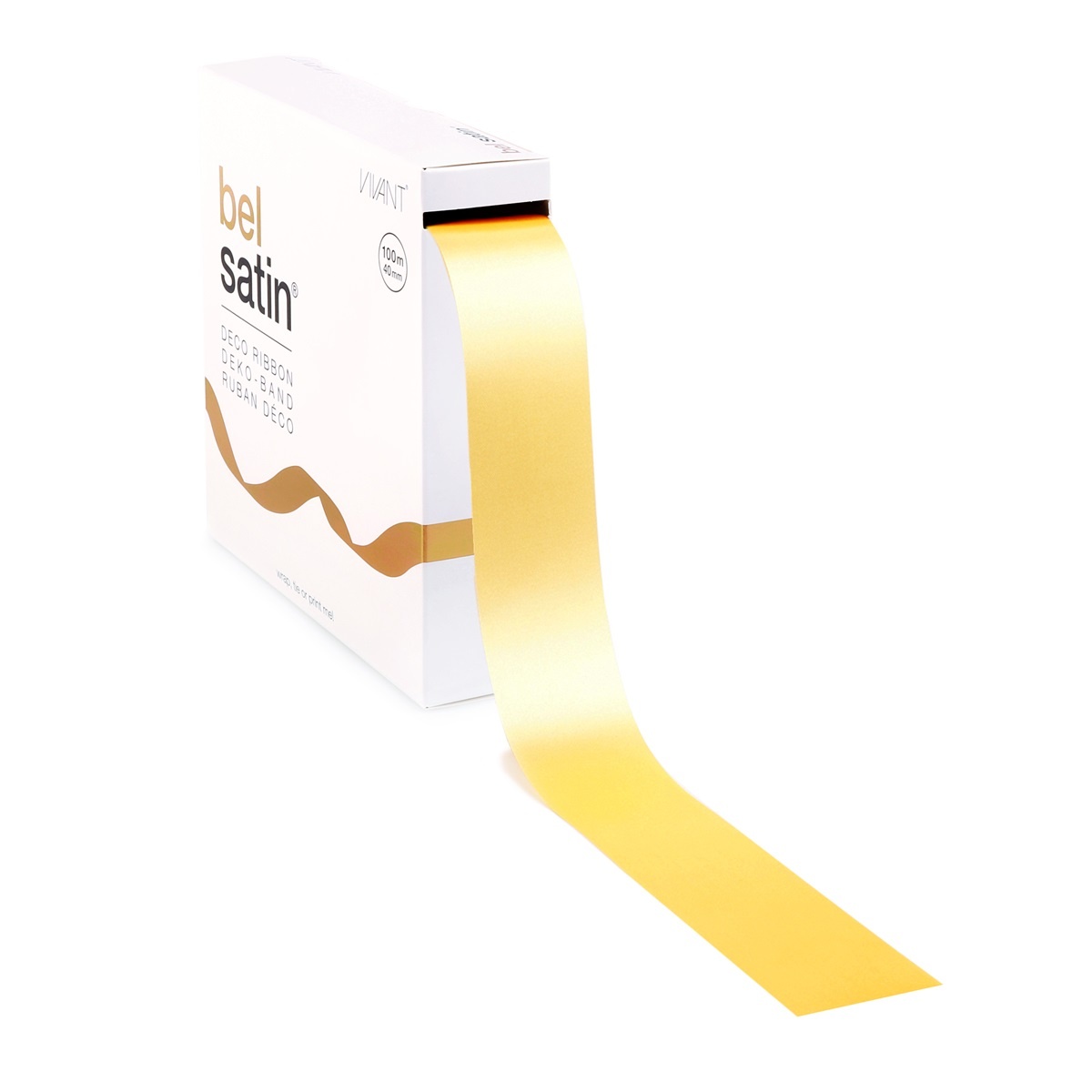 Bel Satin Band 40mm - Light Yellow