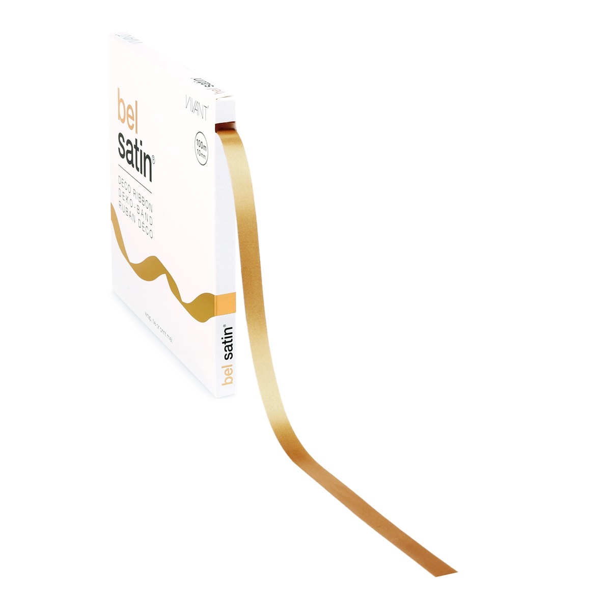 Bel Satin ruban 10mm - Gold