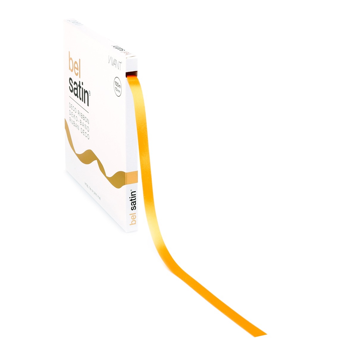Bel Satin ruban 10mm - Yellow