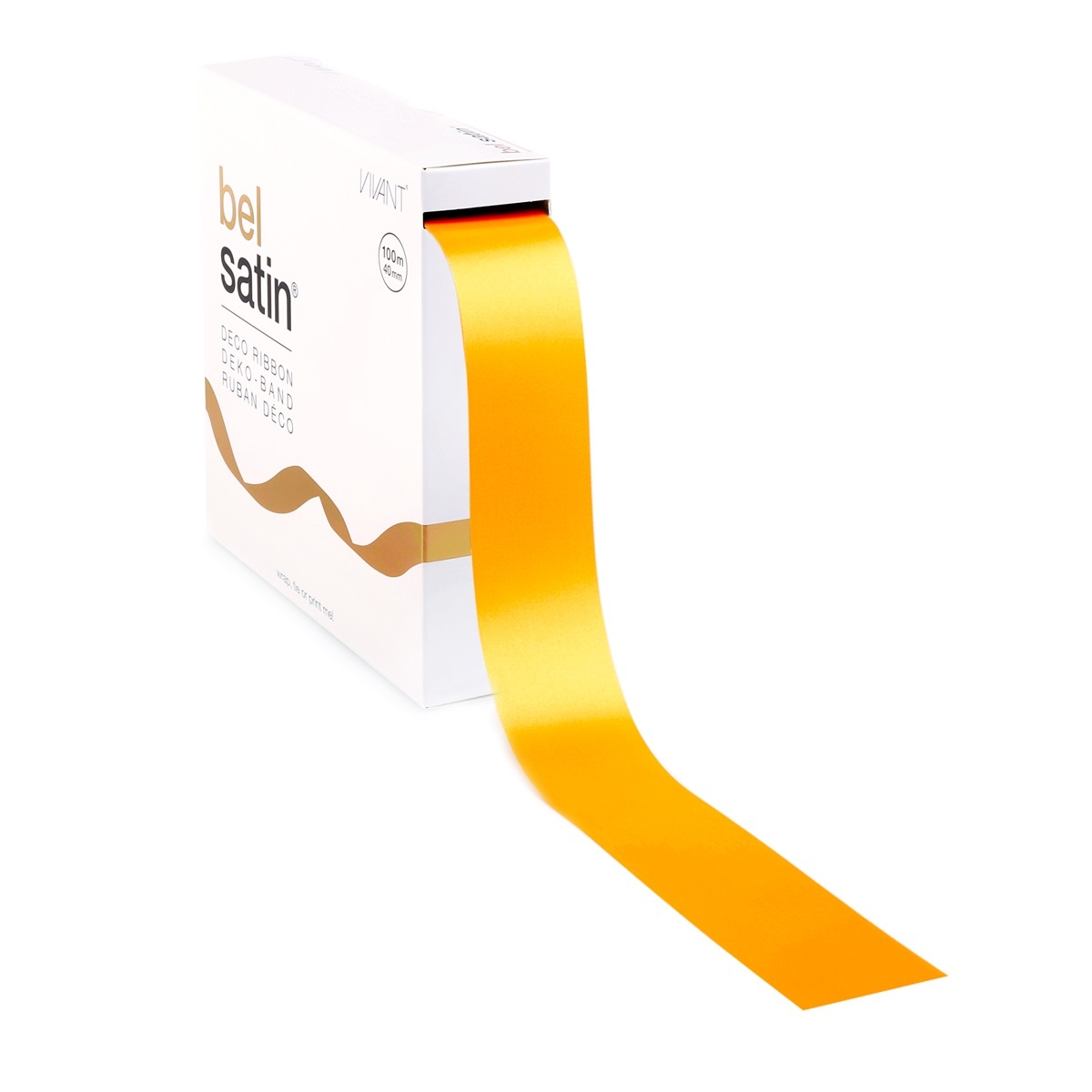 Bel Satin ruban 40mm - Yellow