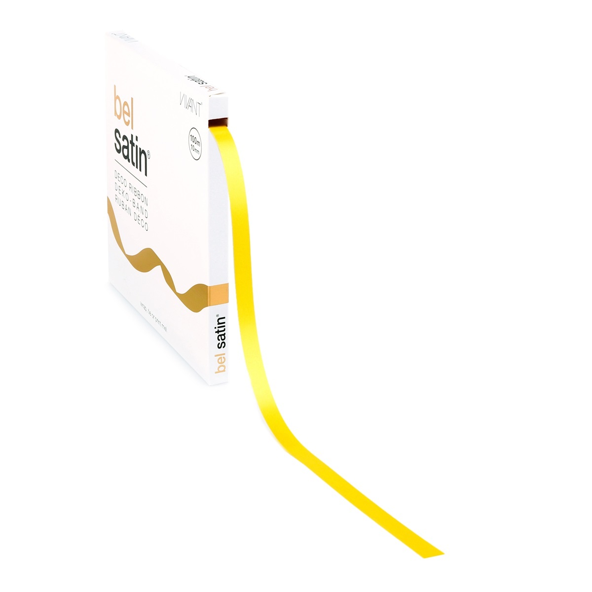 Bel Satin ruban 10mm - Yellow
