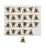 Sticker flash Christmas "Winter scene" teddy bear