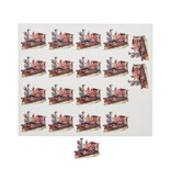 Sticker flash Noël "Winter scene" train