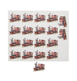 Sticker blinkend Christmas "Winter scene" trein