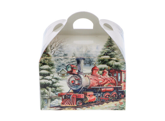 Sweetbox avec poignée 250 gr. Christmas "Winter scene"