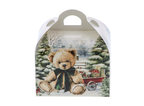 Sweetbox met handvat 250 gr. Christmas "Winter scene"