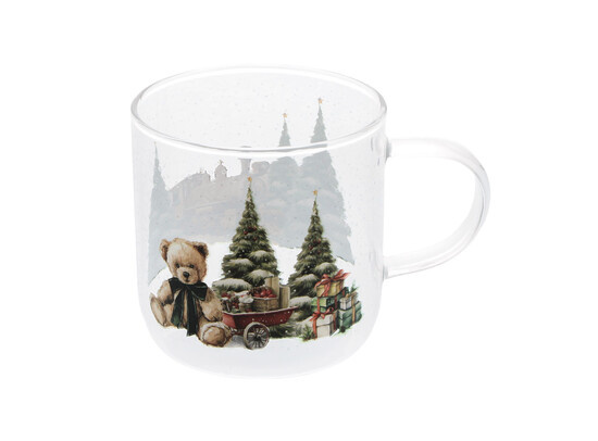 Christmas "Winter scene" Glasbecher