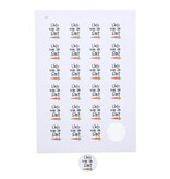 Sticker 4 cm "Liefs van de Sint"