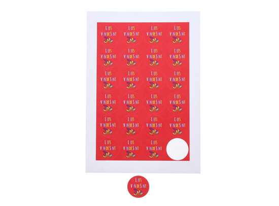 Sticker 4 cm "Liefs van de Sint"