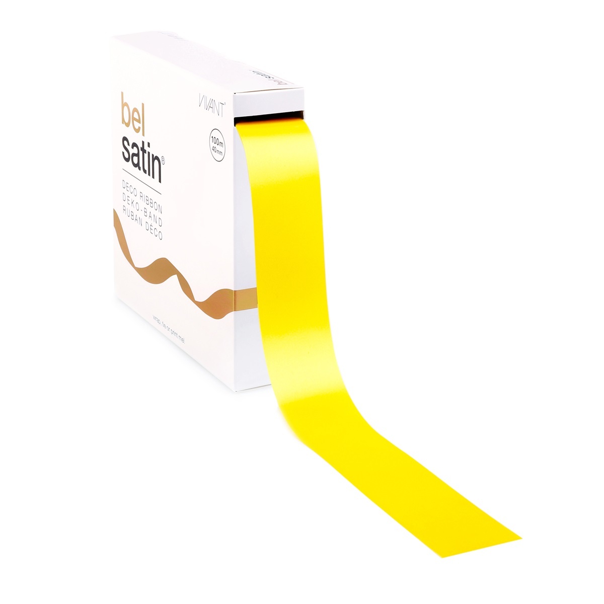 Bel Satin Band 40mm - Yellow