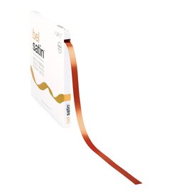 Bel Satin lint 10mm - Warm Orange