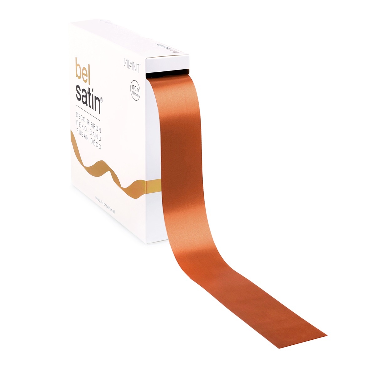 Bel Satin Band 40mm - Warm Orange