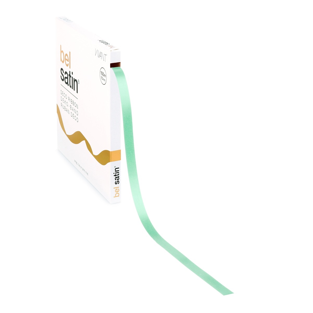 Bel Satin lint 10mm - Mint