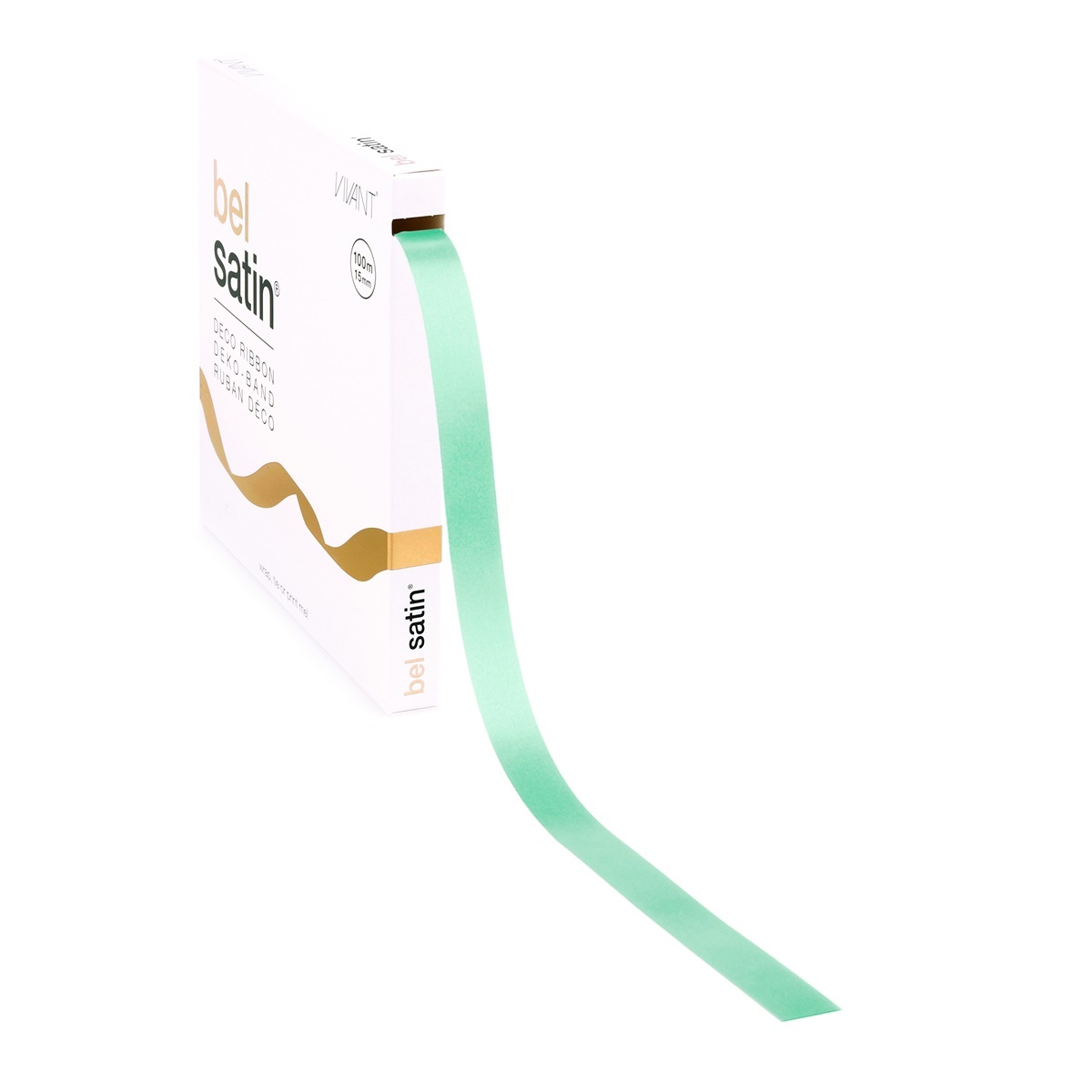 Bel Satin lint 15mm - Mint