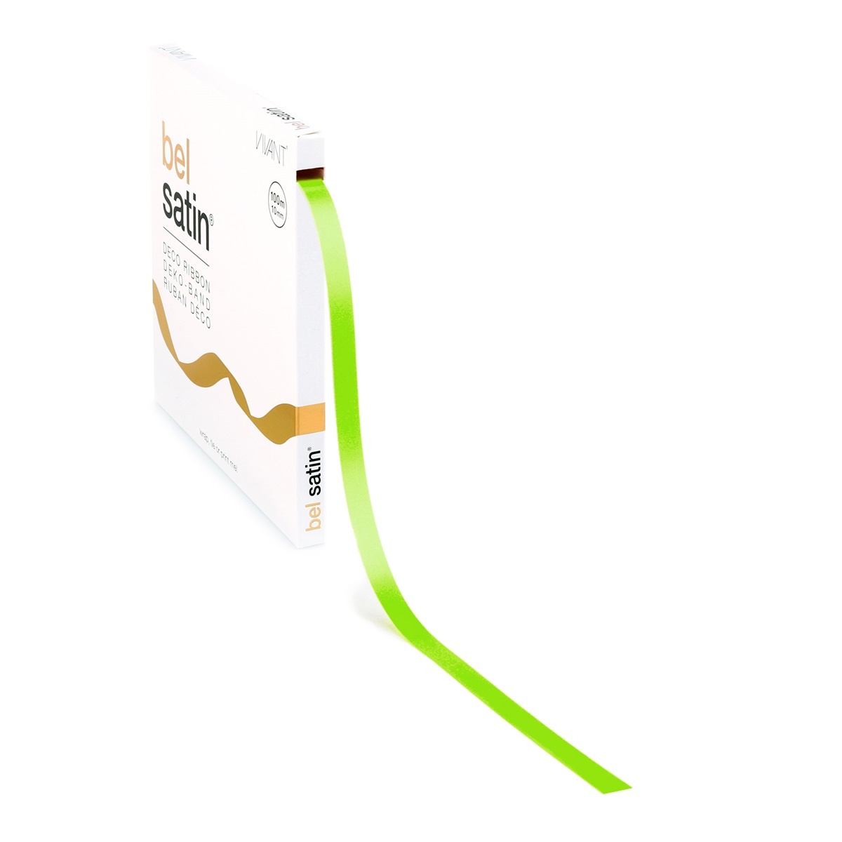 Bel Satin lint 10mm - Spring Green