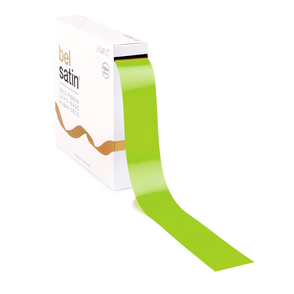 Bel Satin lint 40mm - Spring Green