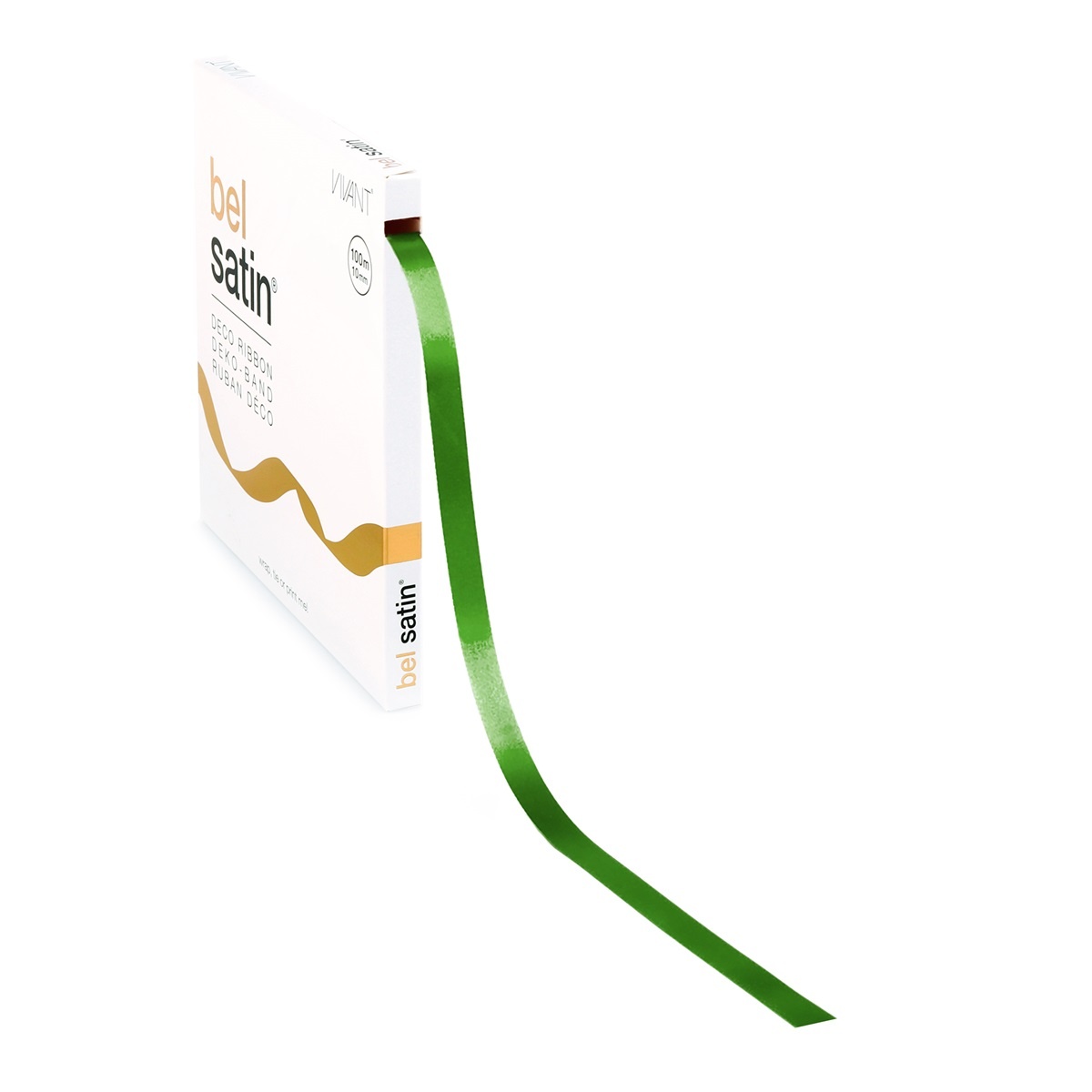Bel Satin ruban 10mm - Apple Green