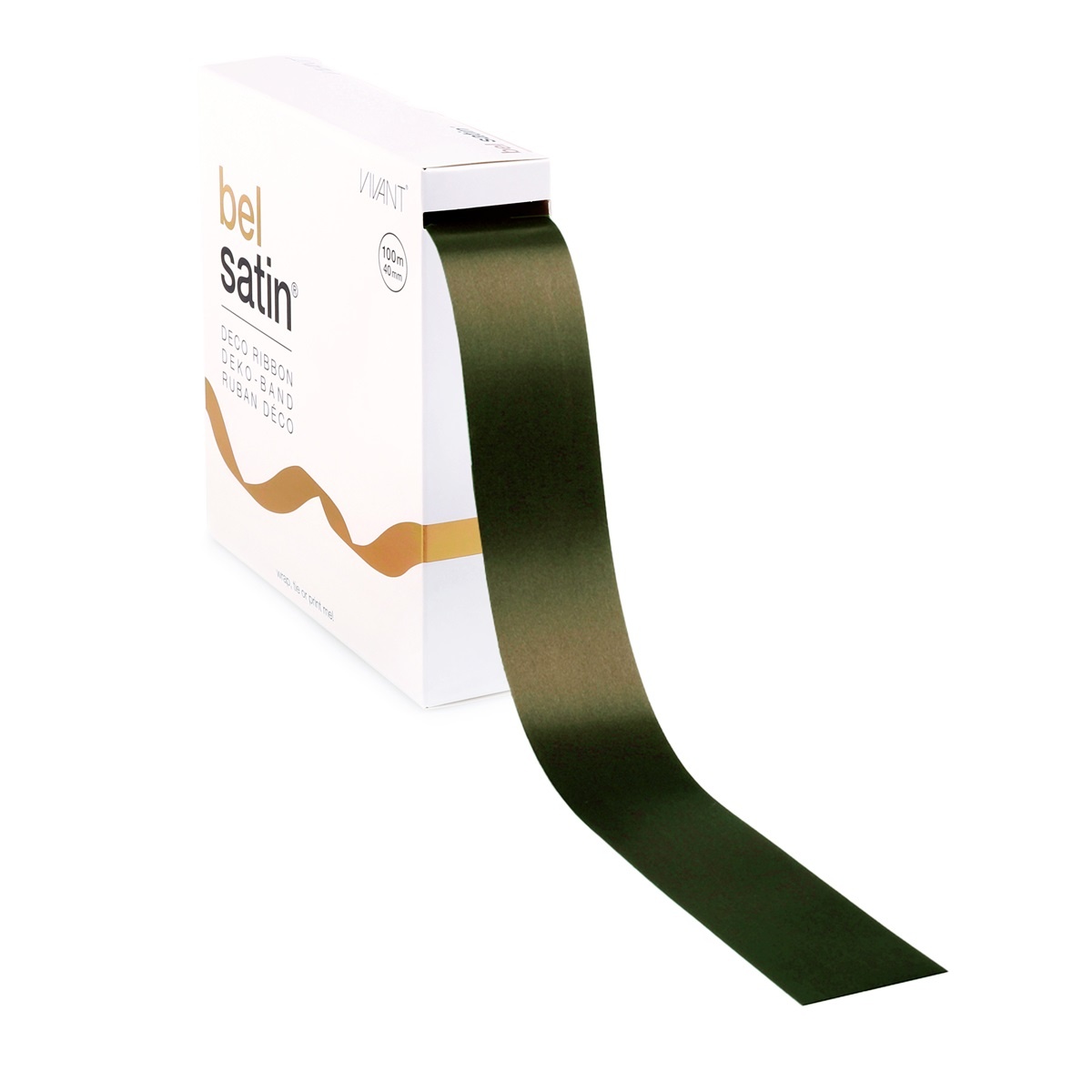 Bel Satin lint 40mm - Moss